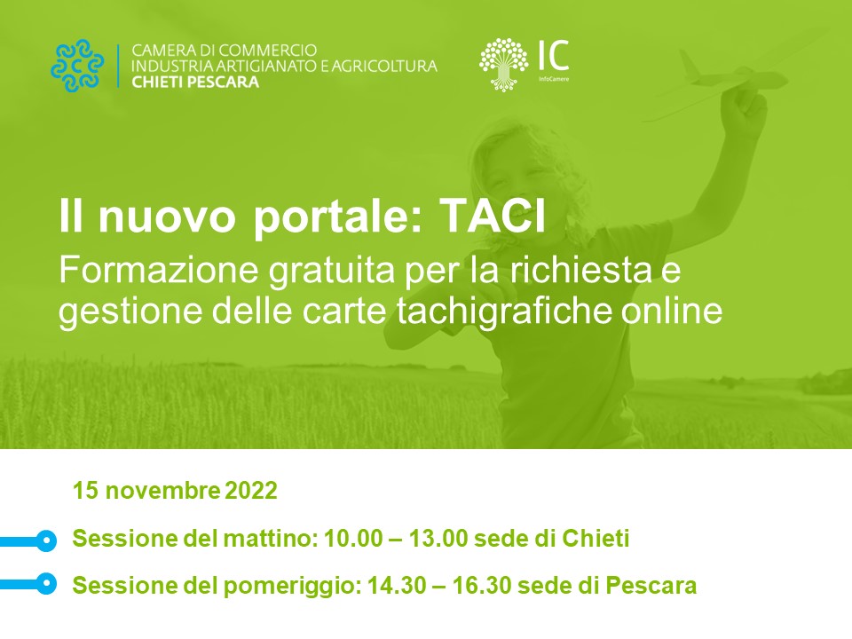 15 novembre: formazione sul nuovo servizio online per le carte tachigrafiche