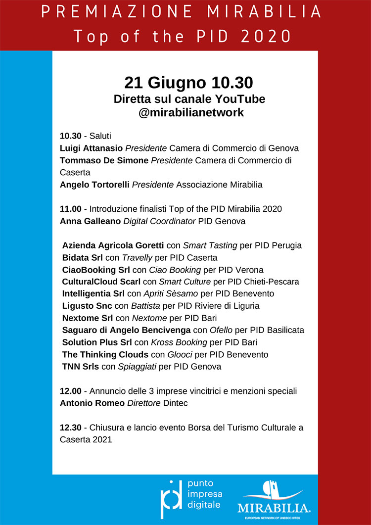 Programma premiazione premio